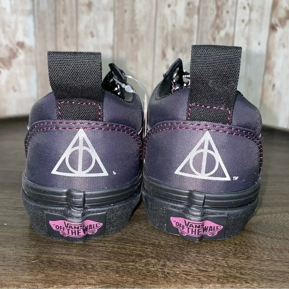 Vans Old Skool Elastic Harry Potter Deathly Hallows Sneaker‎ Size 10.5 Kids